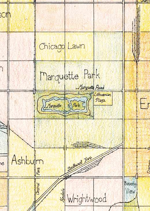 Chicago Neighborhood Map  1st Edition