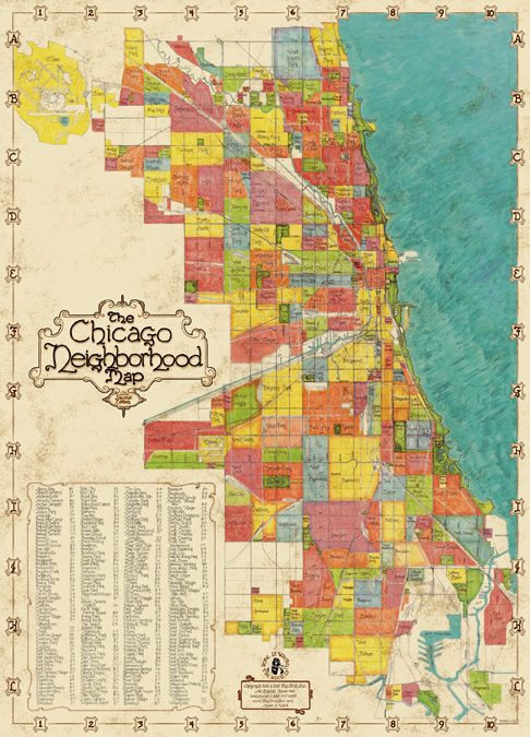 Welcome To BigStick, Inc. - Chicago Neighborhood Map 2nd Version, 2nd