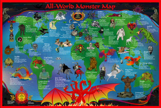 All-World Monster Map