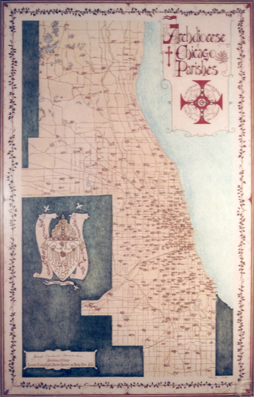 Archdiocese of Chicago Parish Map